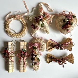 Vintage Victorian Style Lace Christmas Ornaments